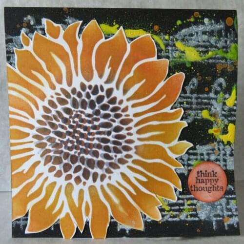 Joyful Sunflower Stencil for DIY Scrapbooking New2018 DIY Paper Cards Making CraftFun Plastic Templates Decoration Embellishment