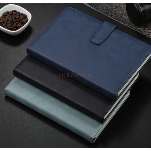 School supplies 1 pcs Notebook sub stationery a5 literary retro leather diary simple college student meeting book buckle
