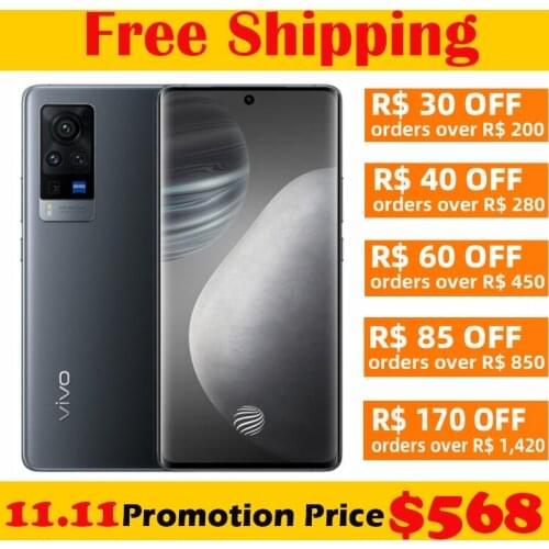 Original Official New VIVO X60 Pro 5G Cell Phone Exynos 1080 Octa Core 6.56inch AMOLED 120Hz Rate Reflash NFC 33W 4200Mah 48.0MP