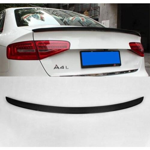 FOR Audi A4 S4 Real Carbon Fiber Spoiler 2013-2016 Car Trunk Rear Lip Tail Wing S4 Sedan Spoiler B9 Accessories S Style