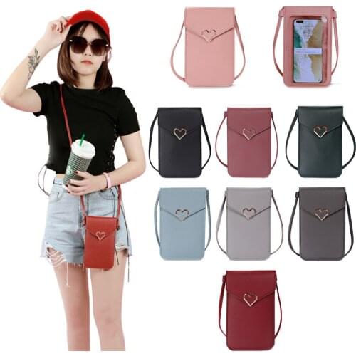 Shoulder Bag Phone Wallet Luxury Brand Ladies Crossbody Bags PU Leather Female Purse Bag for Women 2020 Fashion Korean Womens