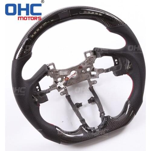 LED Carbon Fiber Steering Wheel Compatible with Honda fit 2017 OHC MOTORS