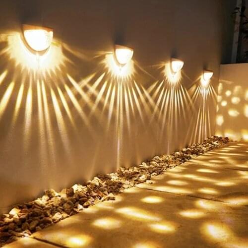 Summer LED Solar Light Outdoor Wall Lamps Energy Garden Lamps Waterproof Solar Lamp Courtyard Garden Decoration Light