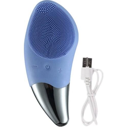 Ultrasonic Facial Brush Skin Pore Cleansing Brush Silicone Facial Cleansing Brush