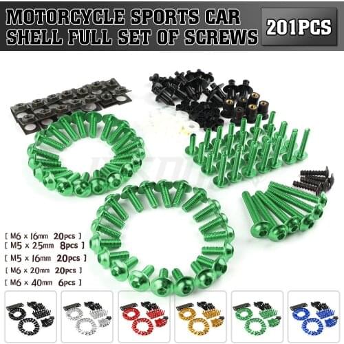 For KAWASAKI Z250 Z300 Z650 Z800 Z900 Z1000 SX ABS Universal Motorcycle Fairing Bolts Screw Moto Spring Bolts