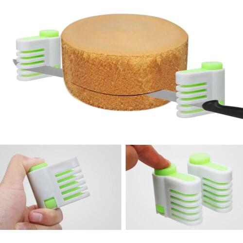 Slicer Device 2Pcs/set 5 Layers Kitchen Accessories Cake Tools DIY Cutting Fixator Tools Cake Bread Cutter Leveler