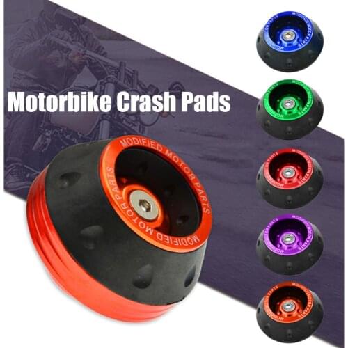 Wheel Protection Motorbike Crash Pads Colorful Protector Motorcycle Crash Protect Motocross Crash Pad Wheel Frame Slider Moto