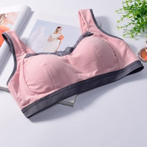 H4690 Women Artificial Breast Bra After Mastectomy Breathable Underwear Special No Steel Ring Bras for Breast Cancer Surgery