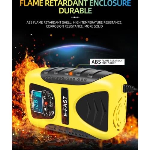 12V7 Segment Multi-battery Lead-acid Battery Charger Car And Motorcycle Repair Charger Battery Charging Units Portable