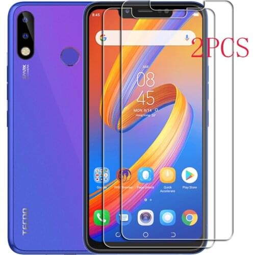 2PCS FOR Tecno Spark 3 Pro High HD Tempered Glass Protective On Spark3 3Pro Spark3Pro Screen Protector Film Cover