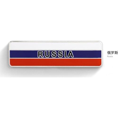 Russian Flag Auto Emblem Badge Motorcycle Decals Sticker Fairing Car Accessories
