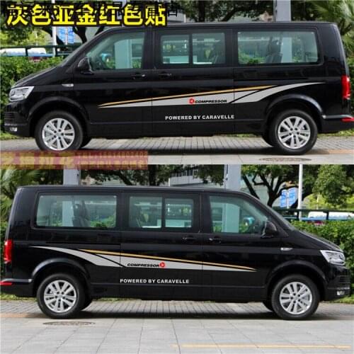 Car stickers FOR VW CARAVELLE T5 T6 body custom sports decals modification