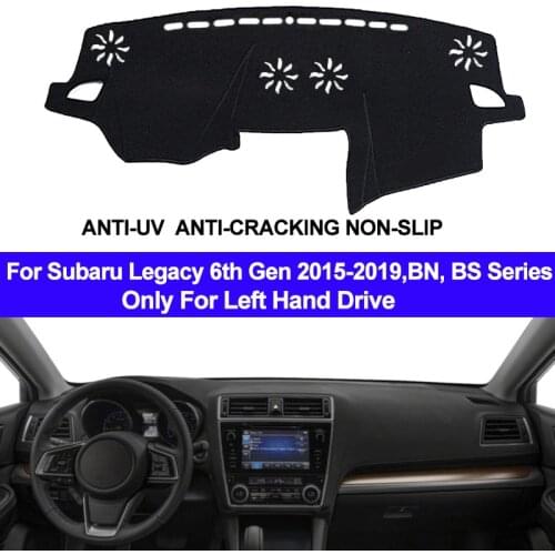 Car Auto Inner Dashboard Cover Dashmat Pad Carpet Dash Mat For Subaru Legacy 2015 - 2017 2018 2019 2 Layers Sun Shade Anti-Sun