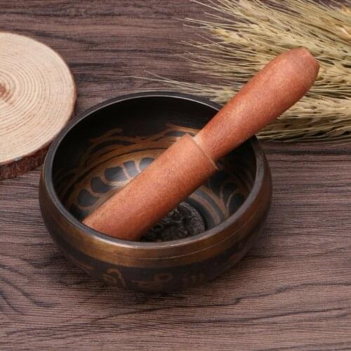 Buddhism Tibetan Singing Bowl Hand Hammered Yoga Copper Chakra Meditation Gift