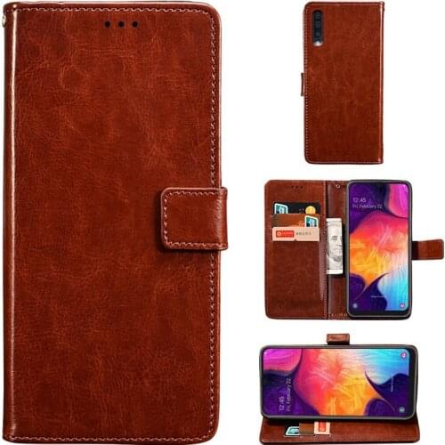 Phone Case For Samsung Galaxy A50 Wallet Case Coque Leather Flip Cover For Capa Samsung A50 A 50 A505 A505F SM-A505F Case hoesje