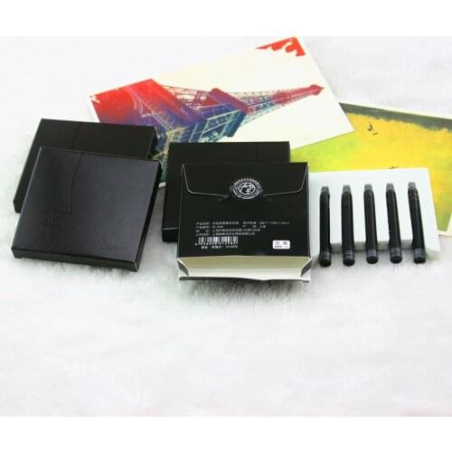 25 pieces Picasso Portable Ink Cartridge Fountain Pen Refills Black Ink 2.6mm Caliber Pen Refill Free Shipping