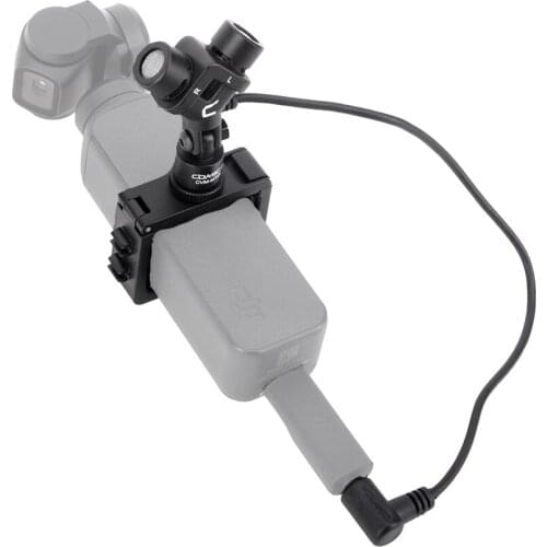 Comica CVM-MT06 Motion Microphone XY Stereo Dual-Mic Cardioid Condenser Action Camera Video Mic for DJI Osmo Pocket (3.5MM TRS)