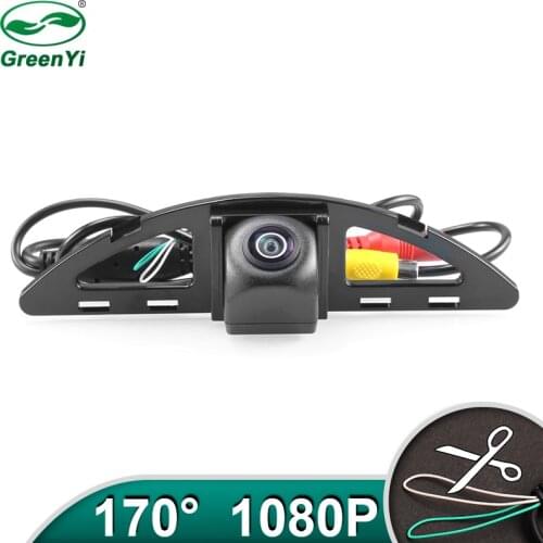 GreenYi HD AHD 1080P 170 Degree Fisheye Lens Vehicle Rear View Camera For Honda City 2008 2009 2012 2014 Car