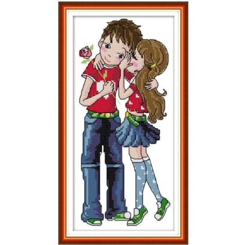 Whisper cross stitch kit aida 14ct 11ct count print canvas cross stitches stitching kits needlework embroidery DIY handmade