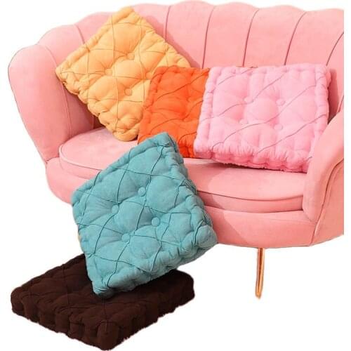 Square Pouf Tatami Cushion Chair Pillow Floor Cushion Sitting Pillow Pad Throw Pillow Garden Cushion Home Sofa cushions 40x40cm