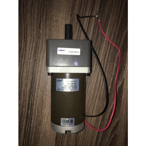 LINIX Motor Permanent Magnet DC Geared Motor 63ZY24-15 gear box 70JB XXG 10 32 choices Table motor Printing machine DC24V 15W