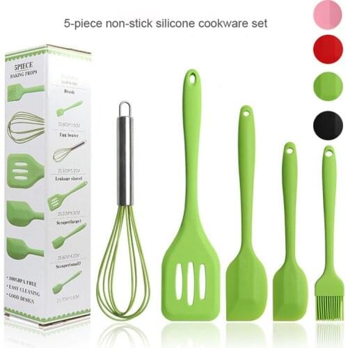 Silicone Kitchen Utensils Set Non-stick Kitchenware Cooking Tools Spoon Spatula Ladle Egg Beaters Tools Gadget Accessories
