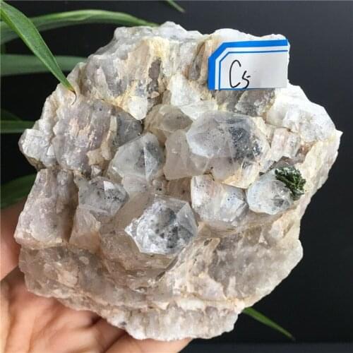 Natural Super Seven And Green Tourmaline Quartz Crystal Mineral Specimen Feng Shui