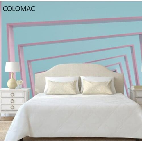 Colomac Custom Nordic Space Simple Wallpaper Living Room Background Mural Sticker Home Decor 3d Wall Covering Drop Shopping