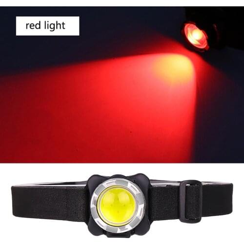 Adjustable Comfortable Headlamp with White Red Lights 3 Modes for Fishing