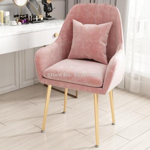 Light luxury chair nordic backrest bedroom net red ins girls makeup stool dressing table simple modern manicure chair