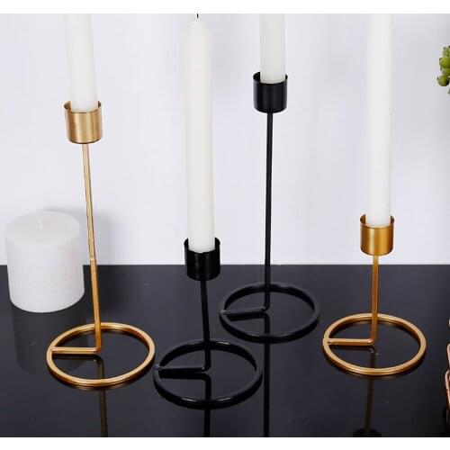 Modern Minimalist Candlestick Fashion Wedding Candle Stand Room Restaurant Decoration Luxury Metal Candle Holders Table Crafts
