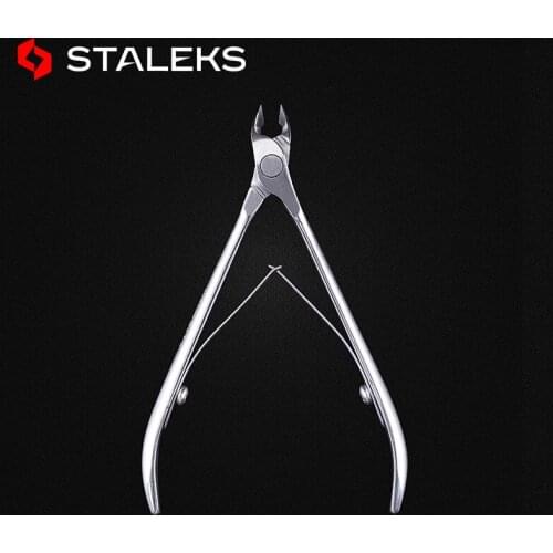 STALEKS 5mm Stainless Steel Cuticle Nipper High Precision Dead Skin Scissor Nail Cuticle Scissors Plier Manicure Tool NE-71-5