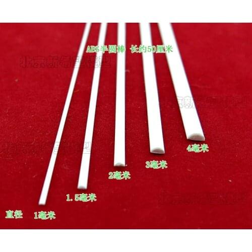 TERAYSUN Scenery sandy models DIY Model making ABS half round rod materials