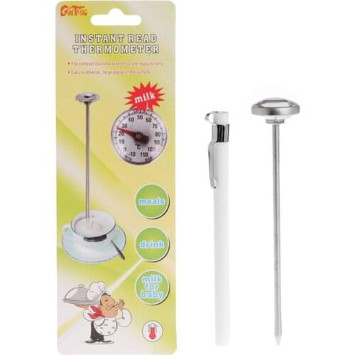Food Meat Milk Coffee BBQ Thermometer Stainless Steel Home Kitchen Probe Useful