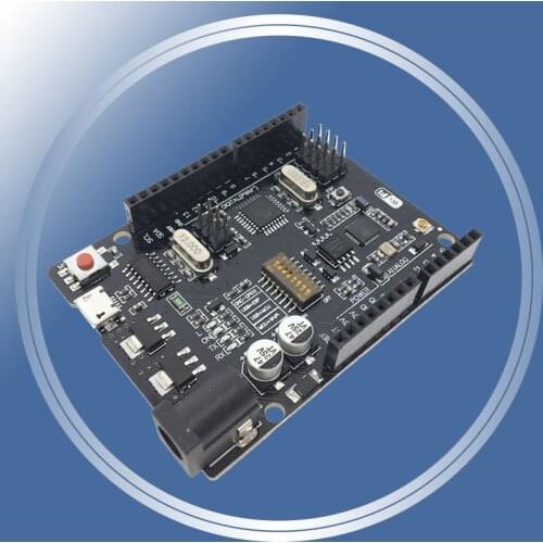 UNO R3 + WiFi ATmega328P+ESP8266 (32Mb memory) USB-TTL CH340G For Arduino Uno NodeMCU WeMos ESP8266 One New Arrival