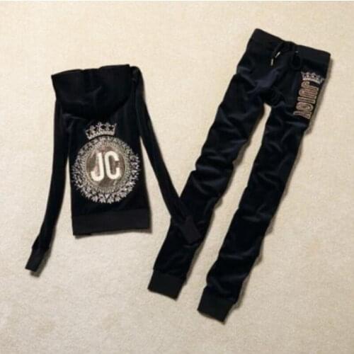 Spring Fall Tracksuits Women Elegant Two-Pieces Suit Sets Female Stylish Plus Size Hooded Coat & Pant Zip Sets Joggers S-XL