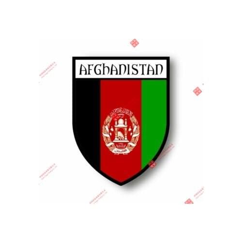 Funny Racing Stickers Decal Souvenir Vinyl Car Shield City Flag World Crest Afghanistan Racing Motorcycle Helmet Stickers