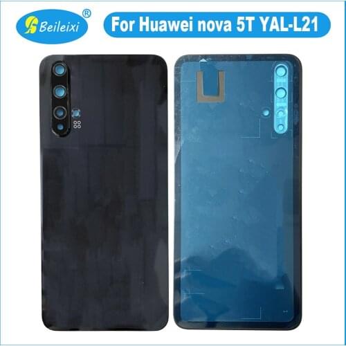 For Huawei nova 5T YAL-L21 YAL-L61A YAL-L71 YAL-L61D Battery Back Cover Replacement Housing Protective Durable Back Cover