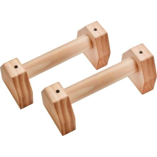 1 Pair Wooden Fitness Sport Push Up Stands Pushup Bars Gym Exercise Training Chest Bar Hand Grip Trainer For Body Building