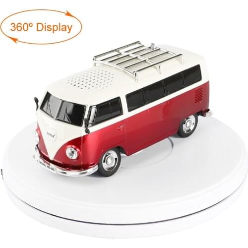 10" 25cm Led Light 360 Degree Electric Rotating Turntable Black / White for Photography Studio, Max Load 10kg, 220V / 110V