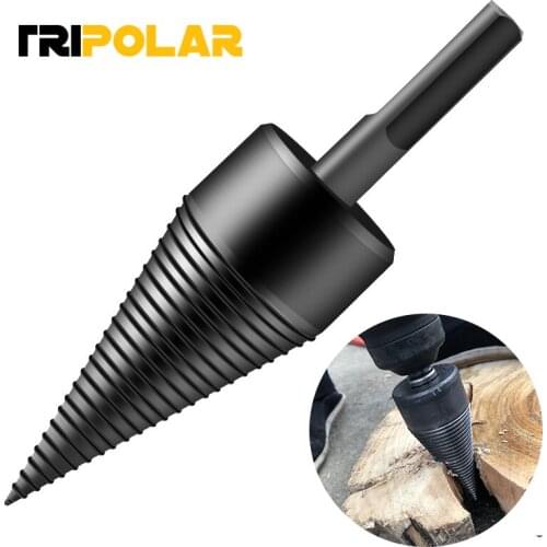 140X32MM Firewood Splitter Machine Drill Wood Cone Reamer Punch Driver Drill Bit Split Drilling Tools