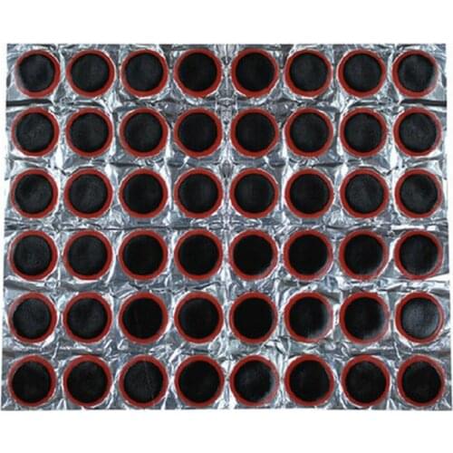 48/6pcs 25MM Round/Square Rubber Bike Tire Repair Rubber Puncture Patch Repair Tools with repair glue Bicycle Tire Repair tool