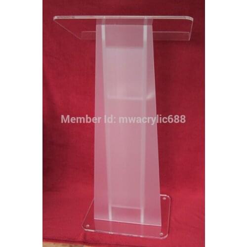 Free Shipping HOT SELL Beautiful Simple Elegant Acrylic Podium Pulpit Lectern podium plexiglass