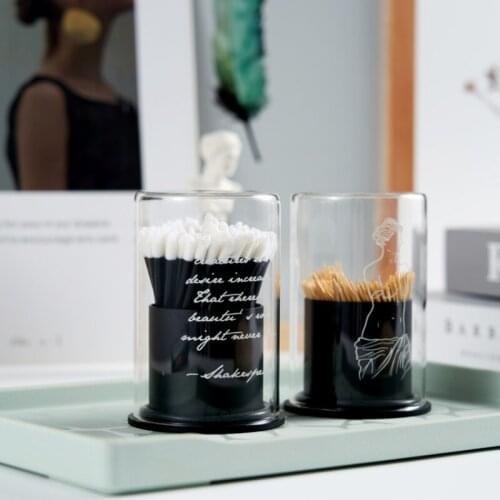 Toothpick Holder Simple Stainless Steel Ornaments Creative Toothpick Holder Storage Cotton Swab Holder Cans Match Storage Gift