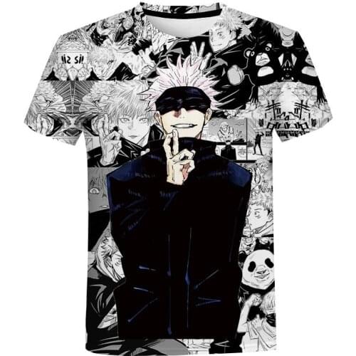 Summer high quality 3d Jujutsu Kaisen manga t-shirts for men creative comfortable anime mens oversized t-shirt boy't top cloth