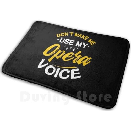 Singer Singing Opera Mat Rug Carpet Anti-Slip Floor Mats Bedroom Singer Music Musician Choir Sing Gift Idea