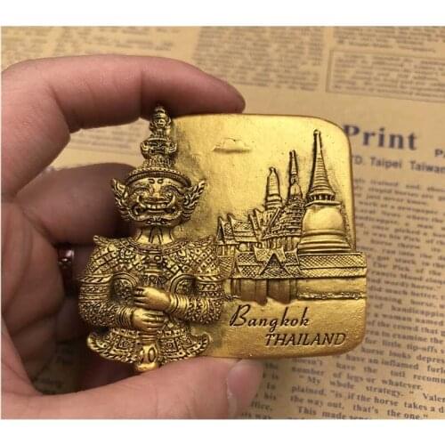 Thailand Venice USA Famou scountry Build Fridge Magnets Resin Hand-Painted Magnets Set For Refrigerators For Kids Souvenir Decor