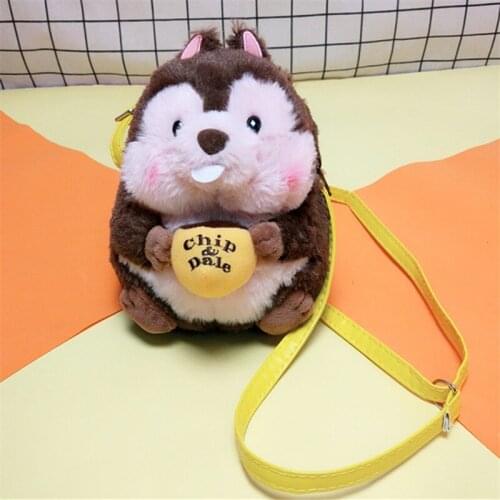 Disney Chip Cartoon Plush Single Shoulder Bag 20*15cm High Quality Gifts