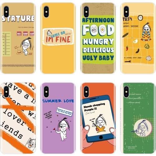 Soft Phone Case Silicone For Apple iPhone X XR XS MAX 8 7 6S 6 S Yellow Girl Cartoon Funny Back Cover For iPhone 6 S 6S 7 8 Plus