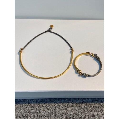 Hot Brand Fashion Jewelry Set For Women Gold Plated Skull Party Fashion Jewelry Set Necklace Earrings Bracelet Vintage Design